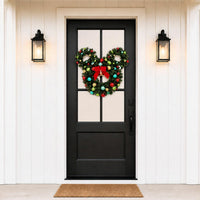 30 Inch Pre-Lit Mickey Figural Christmas Wreath