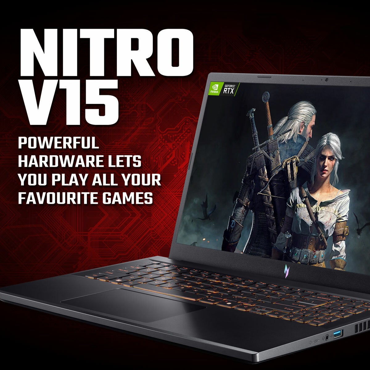 Acer Nitro V15, Intel Core i5, 16GB RAM, 1TB SSD, NVIDIA GeForce RTX 5060, 15.6 Inch Gaming Laptop, NH.QZAEK.002