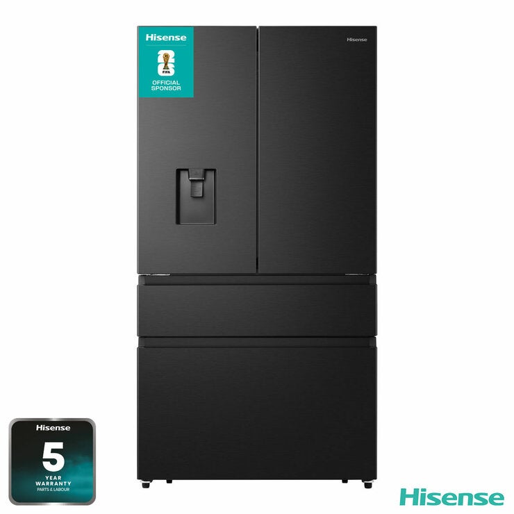 Hisense RF749N4SWFE, Multidoor Fridge Freezer E Rating in Black