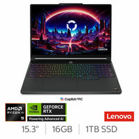 Lenovo Legion 5, Copilot+ PC, AMD Ryzen AI 9, 16GB RAM, 1TB SSD, NVIDIA GeForce RTX 5070, 15.3inch, Gaming OLED Laptop, 83Q6004KUK