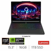 Lenovo Legion 5, Copilot+ PC, AMD Ryzen AI 9, 16GB RAM, 1TB SSD, NVIDIA GeForce RTX 5070, 15.3 inch OLED Gaming Laptop, 83Q6004KUK