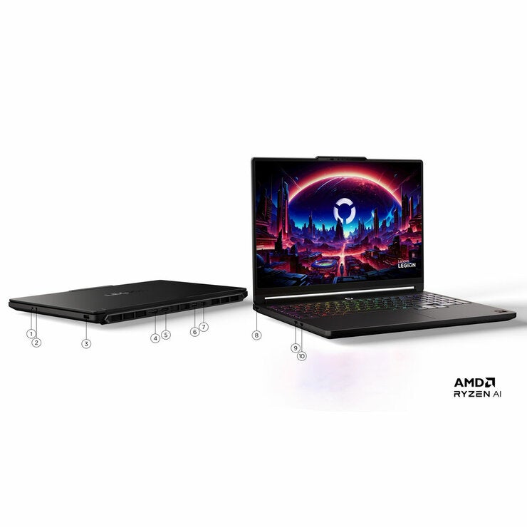 Lenovo Legion 5, Copilot+ PC, AMD Ryzen AI 9, 16GB RAM, 1TB SSD, NVIDIA GeForce RTX 5070, 15.3 inch OLED Gaming Laptop, 83Q6004KUK