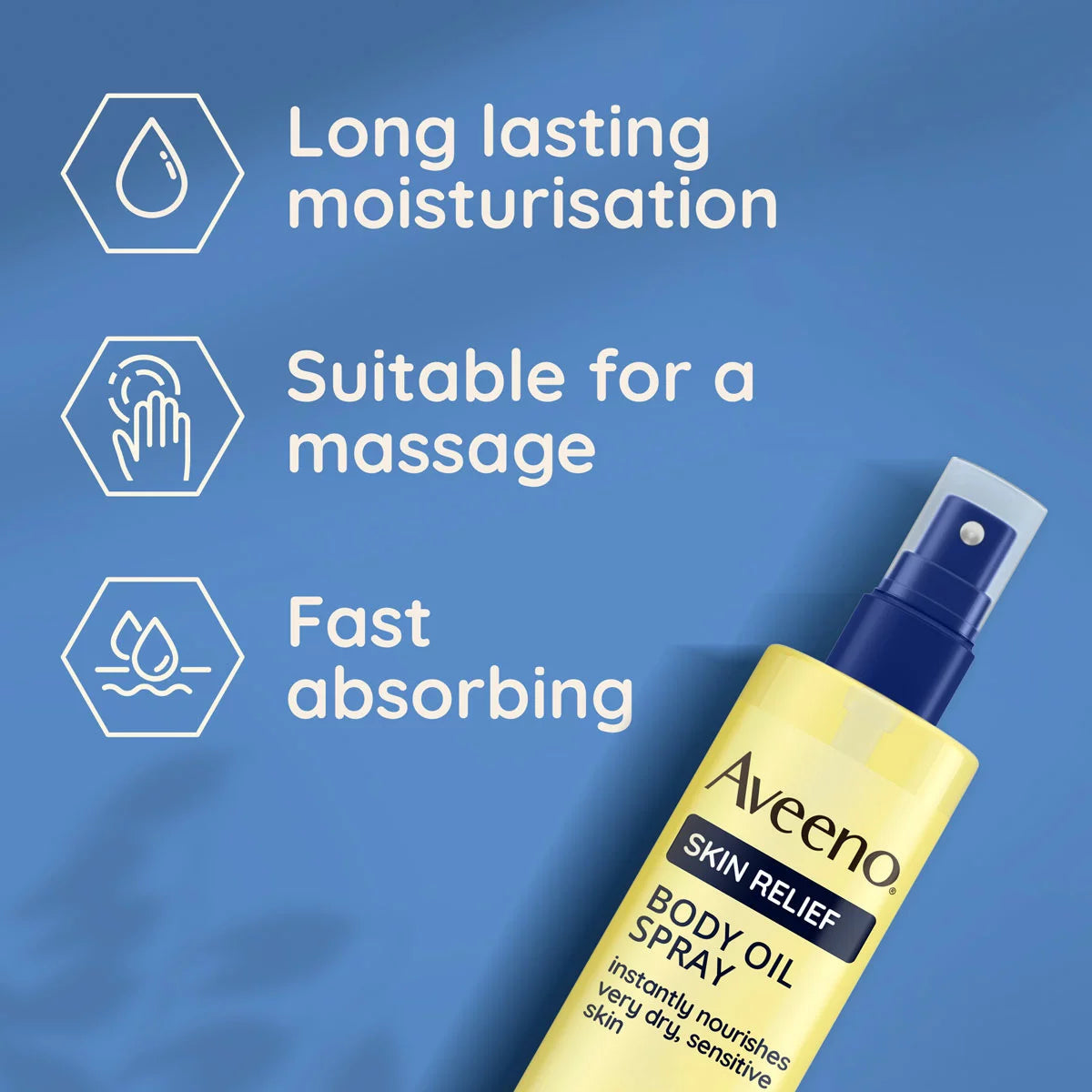 Aveeno Skin Relief Oil Spray, 3 x 200ml