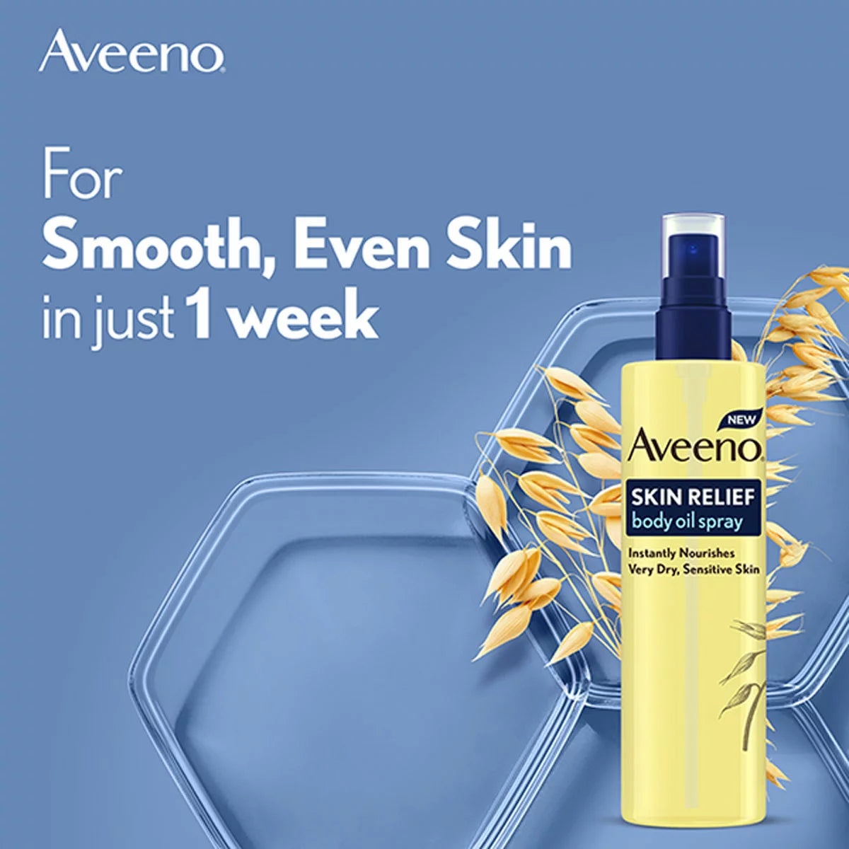 Aveeno Skin Relief Oil Spray, 3 x 200ml