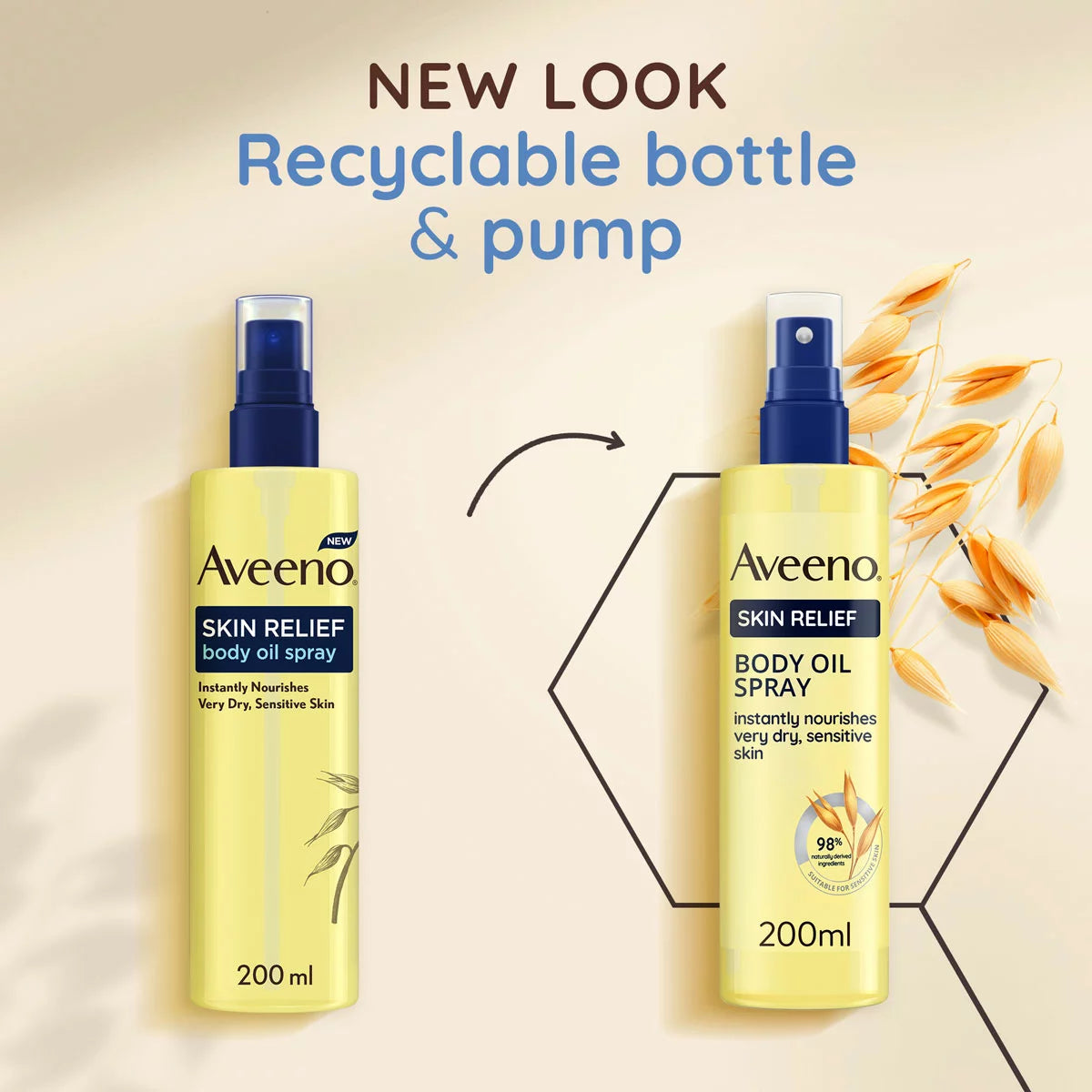 Aveeno Skin Relief Oil Spray, 3 x 200ml