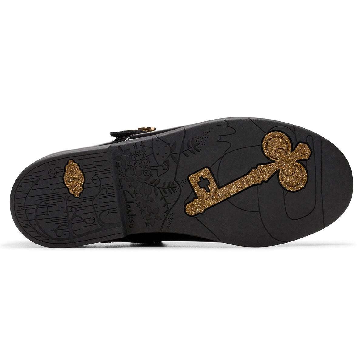 Clarks Kids Lock Magic Black Patent Shoes | Costco UK