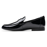 Clarks Kids Finja Bright Black Patent Junior/Youth Shoes ...