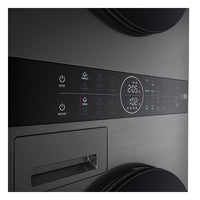 LG WT1210BBTN1, 12kg/10kg, 1400rpm, WashTower, A/A+++ Rated in Black Steel