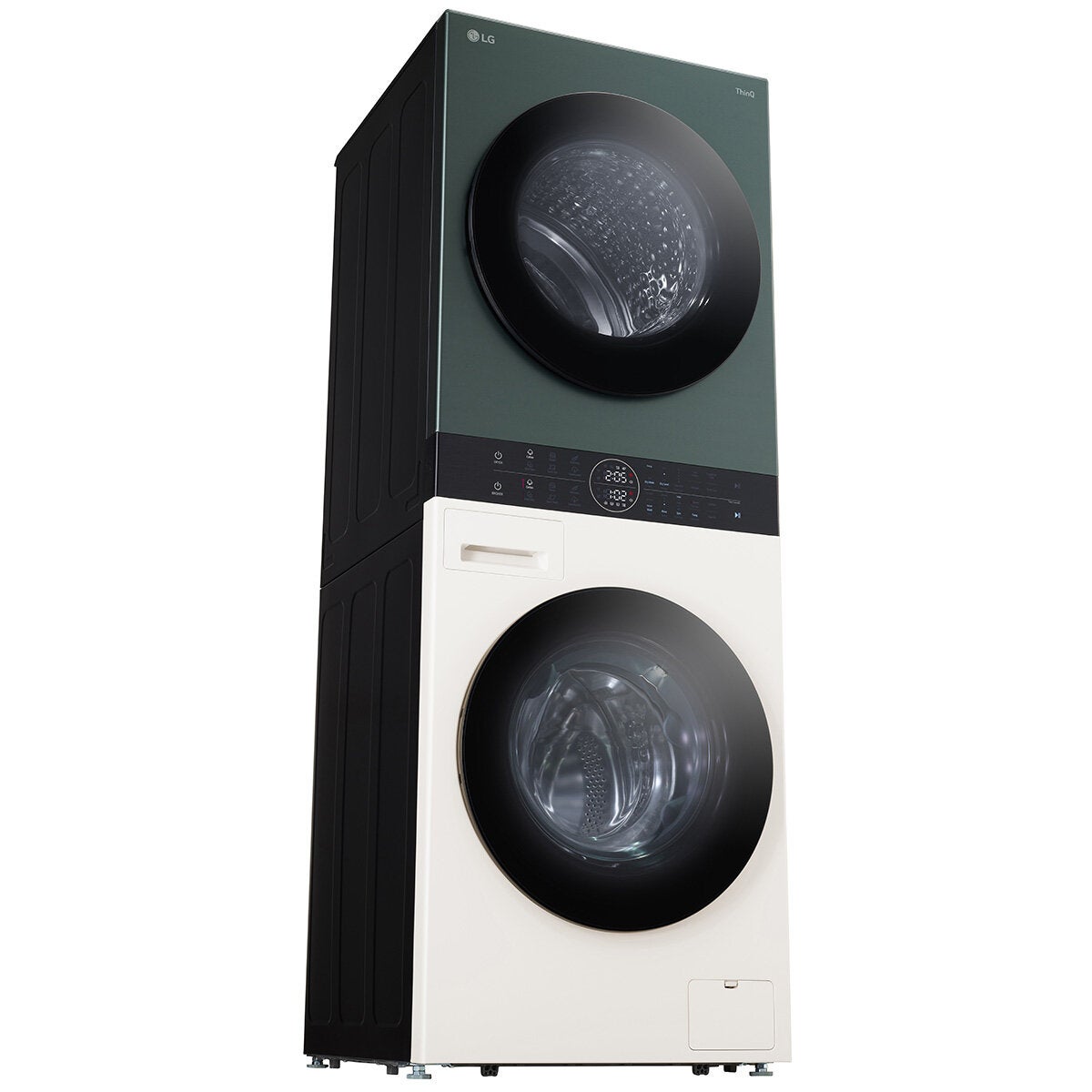 LG WT1210NBTN1, 12kg/10kg, 1400rpm, WashTower Rated in A/A+++ in Green / Beige