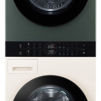 LG WT1210NBTN1, 12kg/10kg, 1400rpm, WashTower Rated in A/A+++ in Green / Beige