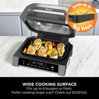 Ninja DG551UK 6-in-1 MAX Grill & Air Fryer in Grey