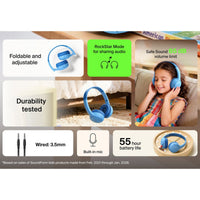 Belkin Soundform Mini 2 Wireless Kids Headphones with Travel Case