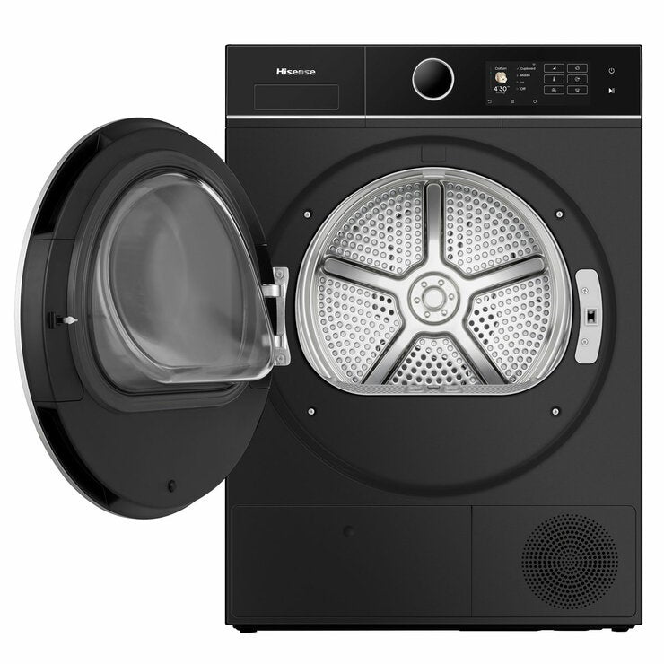 Hisense KitchenFit 5i Series DH5I904BBBC, 9kg Heat Pump Dryer, A+++ Rated in Black