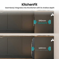 Hisense KitchenFit 5i Series DH5I904BBBC, 9kg Heat Pump Dryer, A+++ Rated in Black