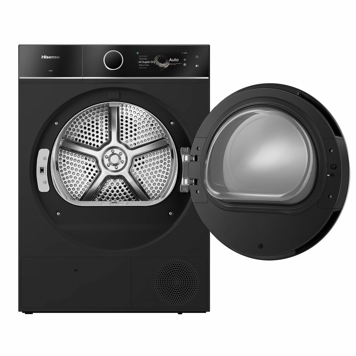 Hisense 7i Series DH7I108BBAB1 10kg Heat Pump Dryer, A+++ Rated in Black