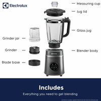 Electrolux SDA2877ELGRY 1400W Digital Blender With Grinder in Grey