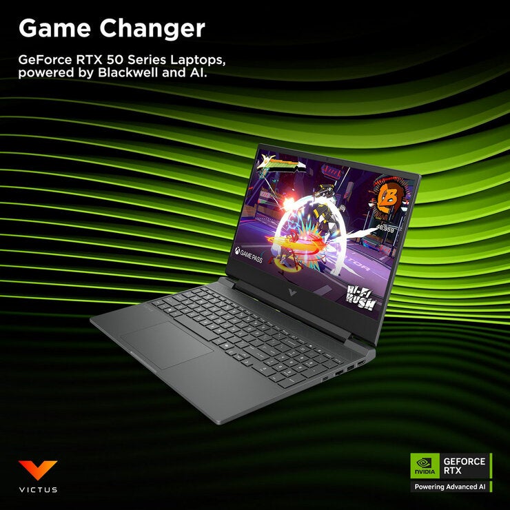 HP Victus, AMD Ryzen 5, 16GB RAM, 1TB SSD, NVIDIA GeForce RTX 5050, 15.6 inch Gaming Laptop, 15-fb3004na