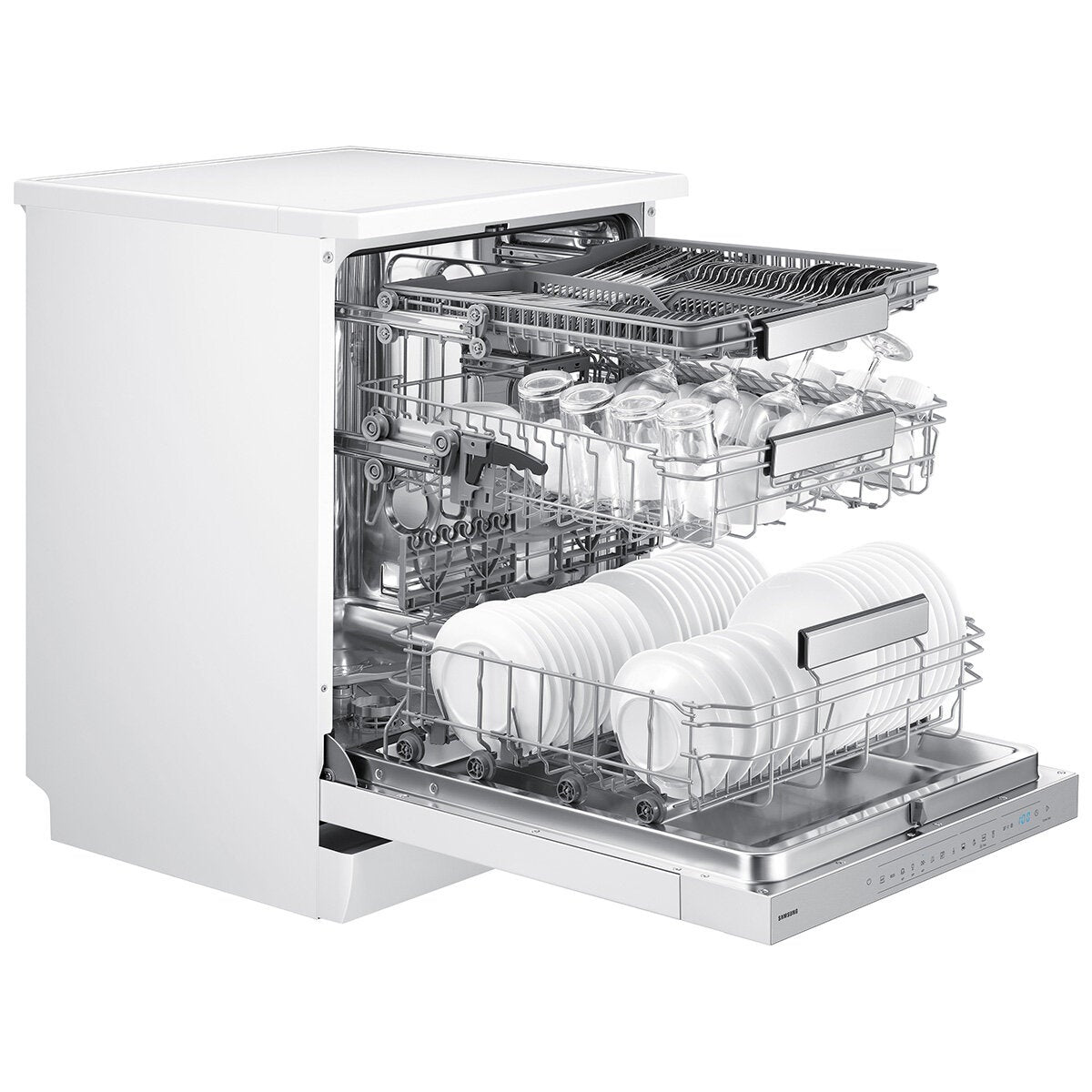 Samsung DW70H73YCFVU4 Series 7 Dishwasher, C Rated in White