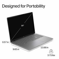 HP Omnibook 5, Copilot+ PC, Intel Core Ultra 7, 16GB RAM, 512GB SSD, 16 inch OLED Laptop, 16-bm0000nax