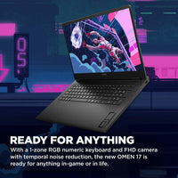 HP OMEN, AMD Ryzen AI 7, 16GB RAM, 1TB SSD, NVIDIA GeForce RTX 5060, 17.3 inch Gaming Laptop, 17-db1000na