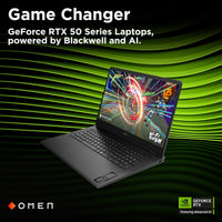 HP OMEN, AMD Ryzen AI 7, 16GB RAM, 1TB SSD, NVIDIA GeForce RTX 5060, 17.3 inch Gaming Laptop, 17-db1000na