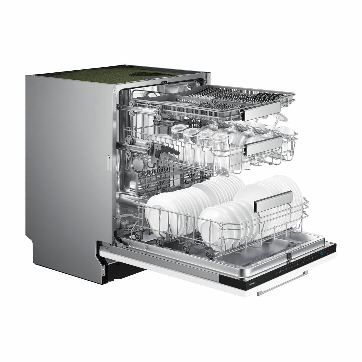 Samsung DW70H73WCB0U4 Integrated Dishwasher, C Rated in White