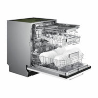 Samsung DW70H73WCB0U4 Integrated Dishwasher, C Rated in White