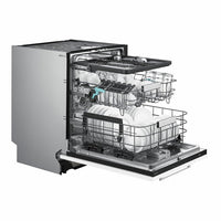 Samsung DW80H73VBB0U4 Integrated Dishwasher, B Rated