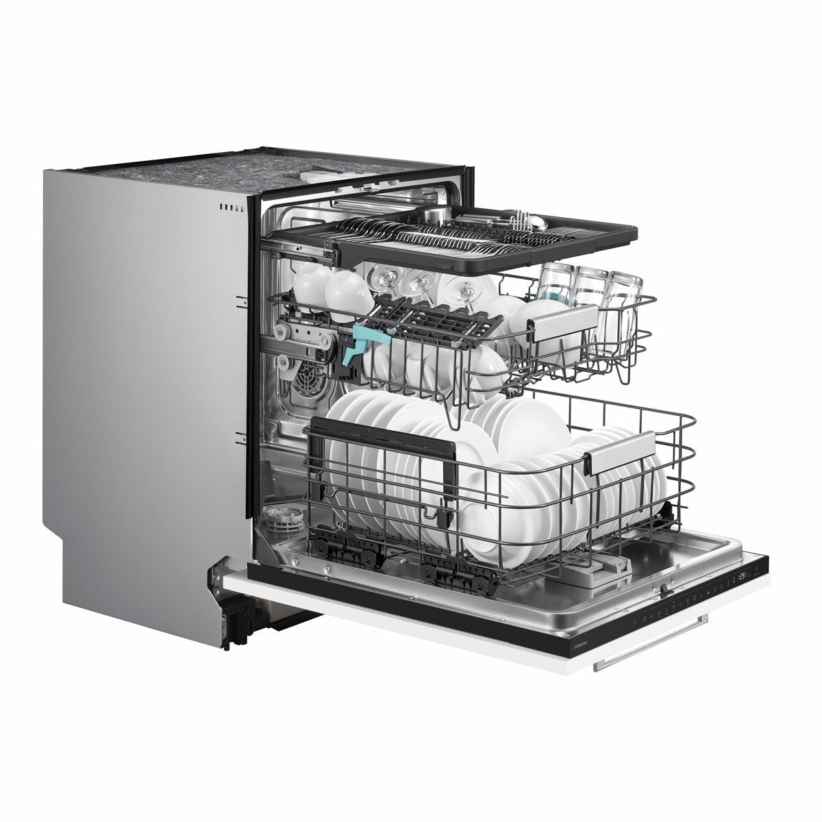 Samsung DW80H73VBB0U4 Integrated Dishwasher, B Rated