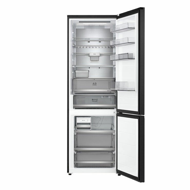 LG Fit & Max, GBBW726AEV Fridge Freezer, A Rated in Black