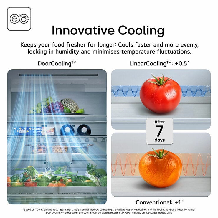 LG InstaView GMK960EV2E Multidoor Smart Fridge Freezer , E Rated in Black