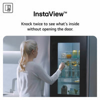 LG InstaView GMK960EV2E Multidoor Smart Fridge Freezer , E Rated in Black