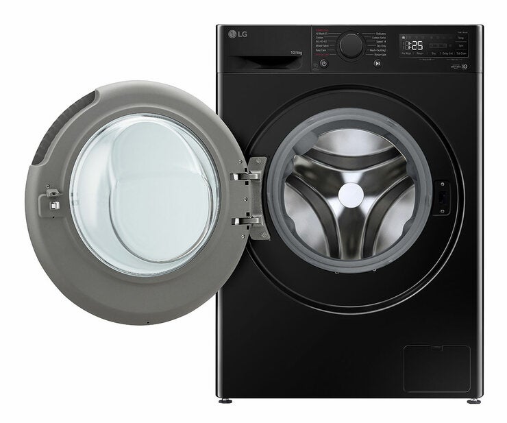 LG Series 4, FWY606NCLN1 10/6kg Washer Dryer, E Rated in Black