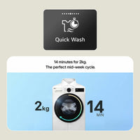 LG Series 4, FWY606NCLN1 10/6kg Washer Dryer, E Rated in Black