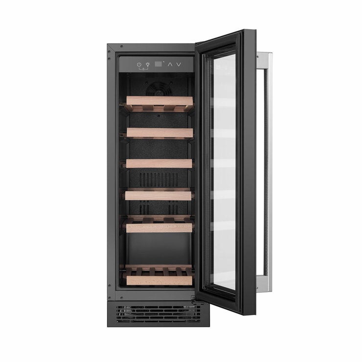 Hisense RW058B3ABGF, 19 Bottle Freestanding, Single Zone Wine Cooler, G Rated in Black