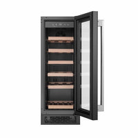 Hisense RW058B3ABGF, 19 Bottle Freestanding, Single Zone Wine Cooler, G Rated in Black
