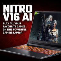 Acer Nitro V 16 AI, AMD Ryzen 7, 16GB RAM, 512GB SSD, NVIDIA GeForce RTX 5060, 16 Inch Gaming Laptop, NH.QYXEK.00H
