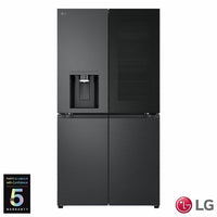 LG InstaView GMK960EV2E Multidoor Smart Fridge Freezer , E Rated in Black