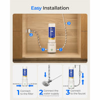Waterdrop Under-Sink Water Filter System + Replacement Filter