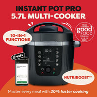Instant Pot PRO 5.7L 10-in-1 Multicooker in 2 Colours