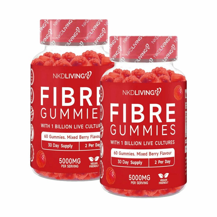NKD Living Fibre Gummies, 2 x 60 Count