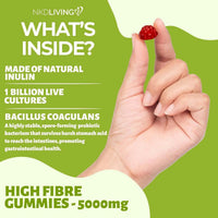 NKD Living Fibre Gummies, 2 x 60 Count