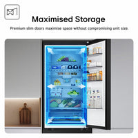 LG Fit & Max, GBBSJ10DEP Fridge Freezer, D Rated in Black