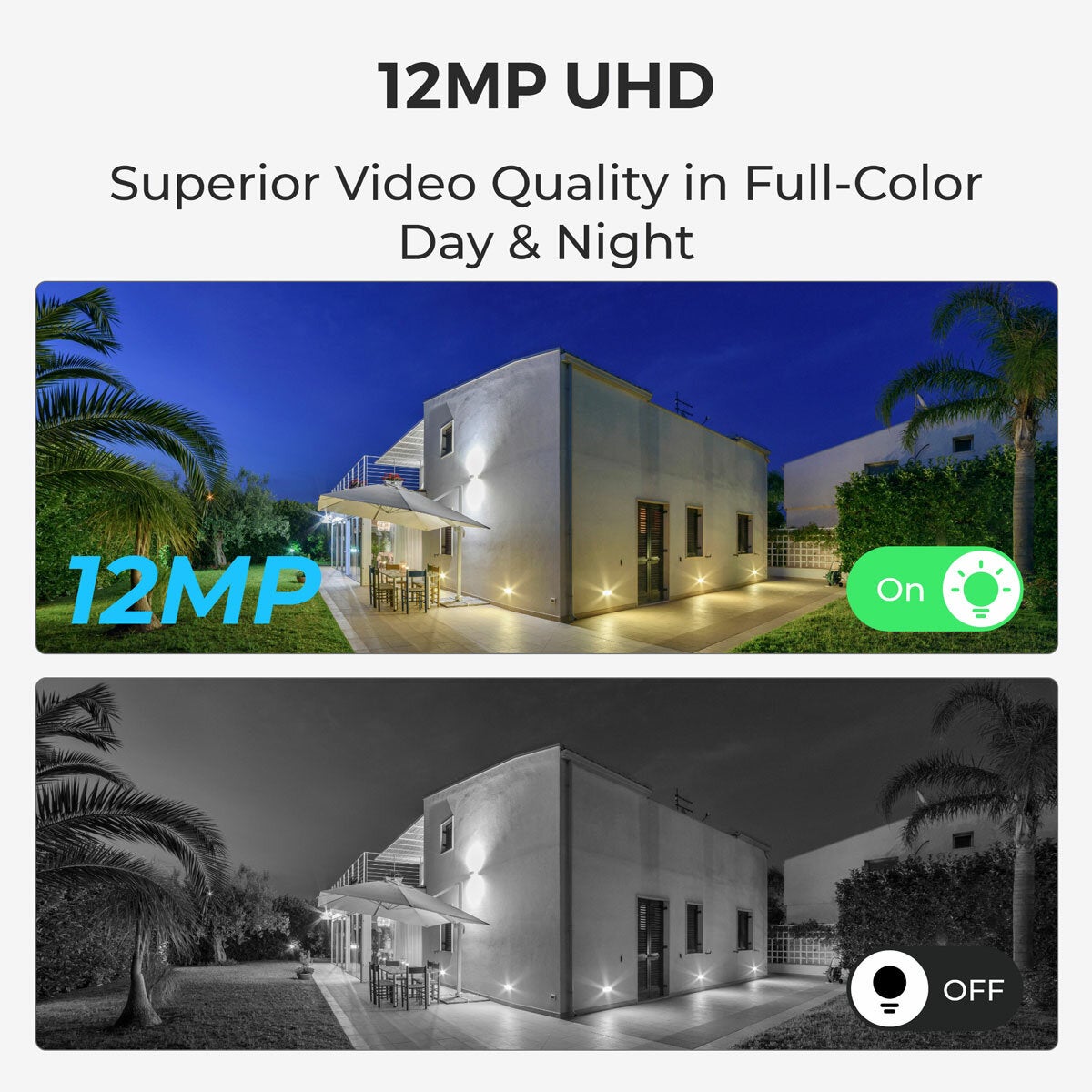 Reolink 12MP (4K+) UHD NVR PoE 16 x Channel / 8 x Turret Camera Kit with 4TB HHD