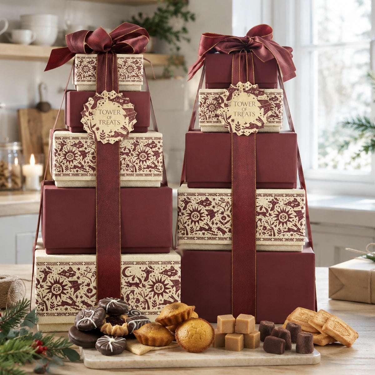Festive Tower of Treats, 2.2kg in 2 Colours