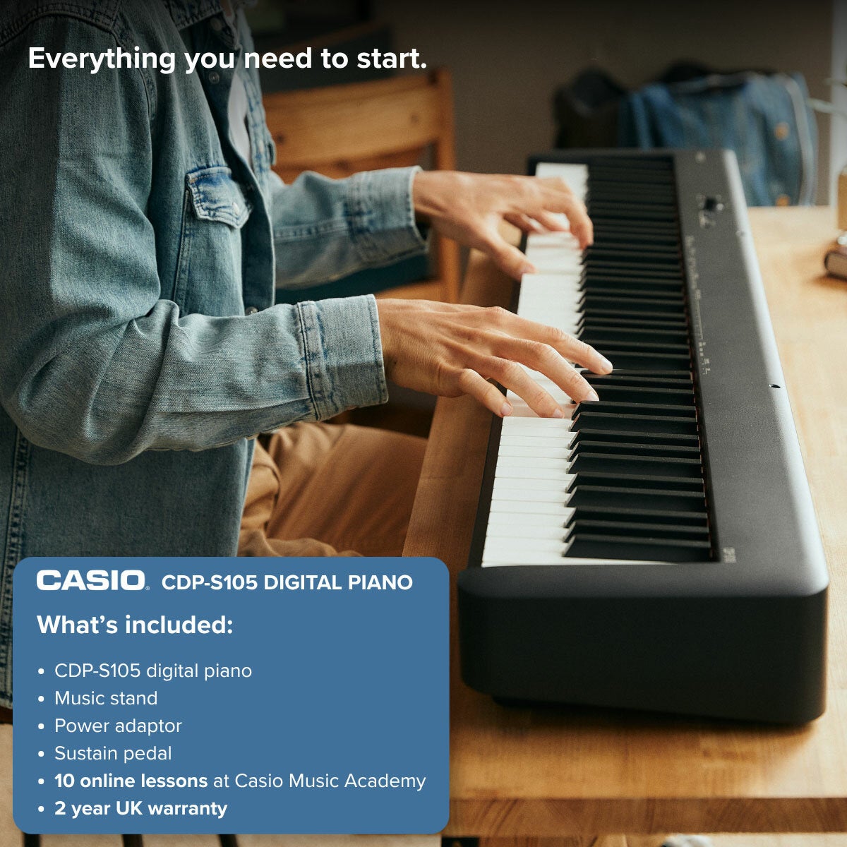 Casio CDP-S105 88-Key Digital Piano