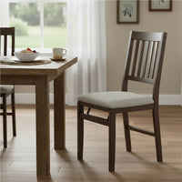 Stakmore Hardwood Upholstered Folding Chair, 2 Pack