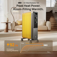 Dreo DR-HSH033 9 Fins 2000W Oil Filled Radiator With Knob Control