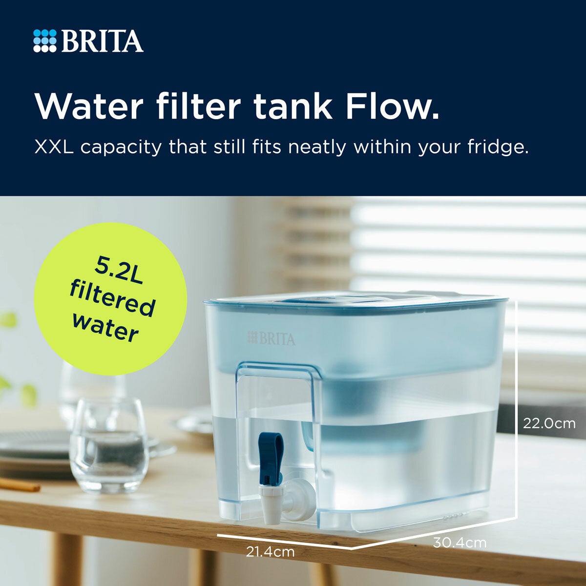 Brita XXL Water Filter Tank Maxtra Flow, 8L