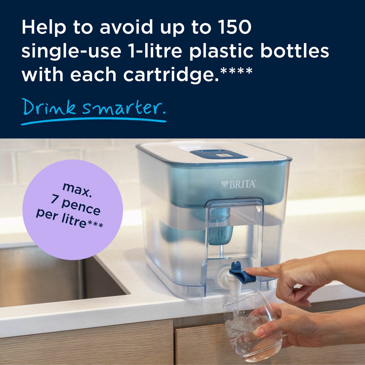 Brita XXL Water Filter Tank Maxtra Flow, 8L